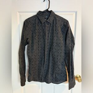 Beverly Hills Polo Club Black Patterned Shirt